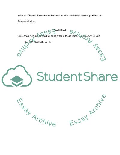 Bilateral Trade between China and Germany
