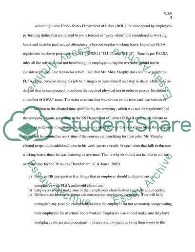 The Fair Labor Standards Act