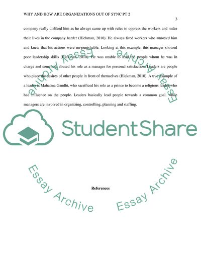 Why and How are organizations out of Sync PT 2