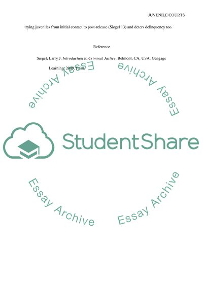 Adudication in a juvenile court