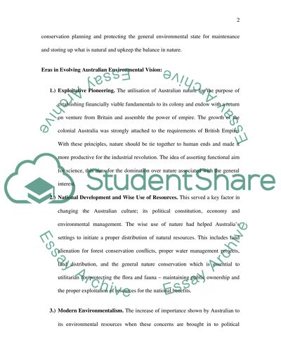 The Nature of the Australian Environment