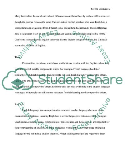 The Socio-Cultural Repercussions of English as a Second Language Instruction