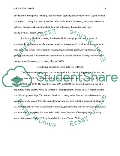 Unemployment Statistics in Brazil