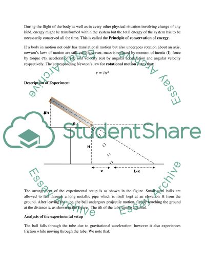Application of the equations of motion