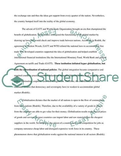 Globalization essay topics