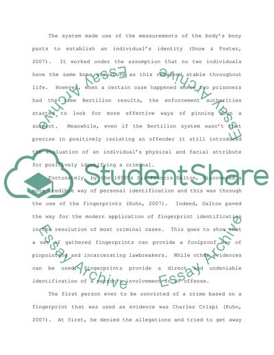 The Importance of Gathering Fingerprints at a Crime Scene