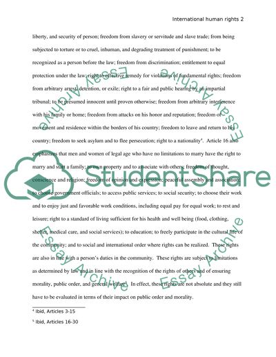 International Human Rights Apply Equally, Despite Cultural Differences