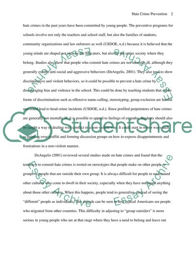 Hate Crime Prevention