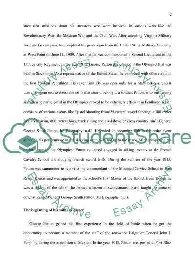 General Patton Leadership during War