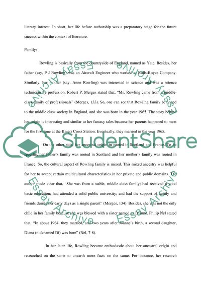 Biographical Research on J.K. Rowling