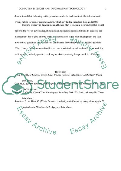 Computer sciences and information technology