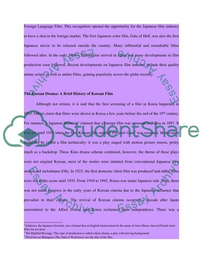 A Short History of Japanese Film Industry