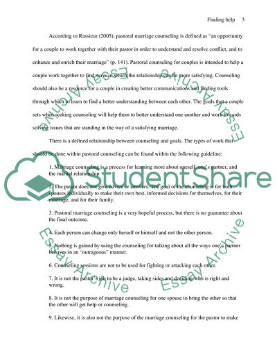 Pastoral Marriage Counseling Finding Help for a Troubled Marriage