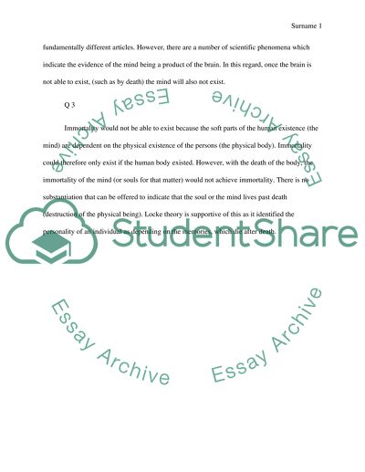 Human Personality and Personal Identity