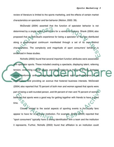 Sports Marketing and Merchandising