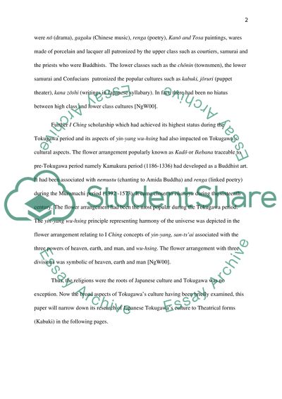 Tokugawa period until 1868