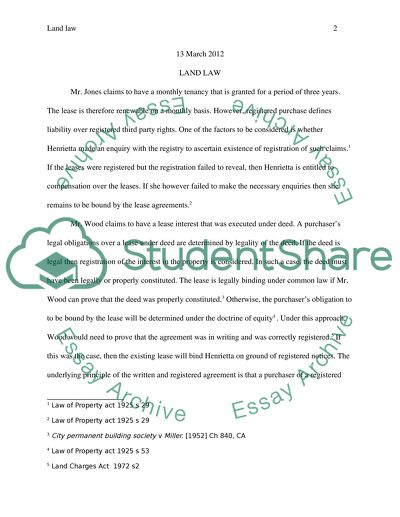 A Purchasers Legal Obligations over a Lease