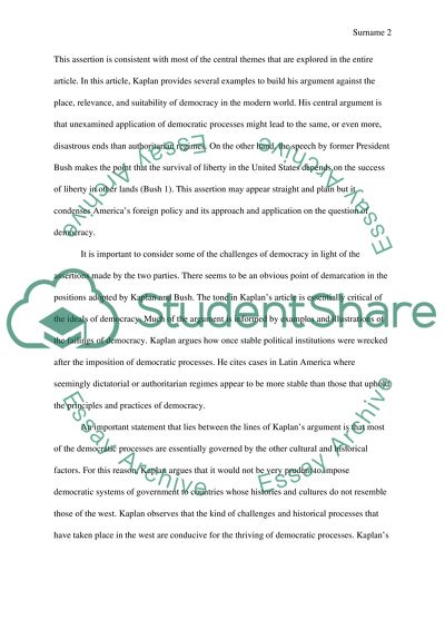 My thoghts about Was Democracy Just a Moment article