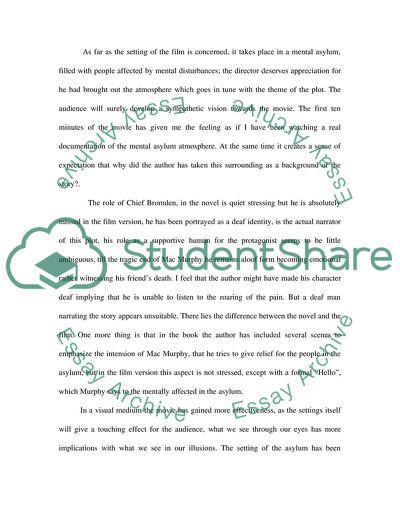 One flew over the cuckoo's nest power essay image