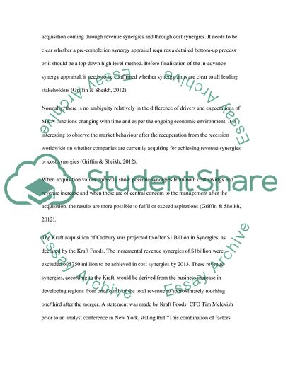 Comparative Analysis of Keys to Successful Revenue Synergy Programmes