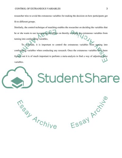 Influence on the dependent variables