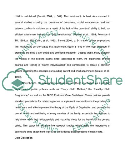 The Concept of Parent-Child Attachment