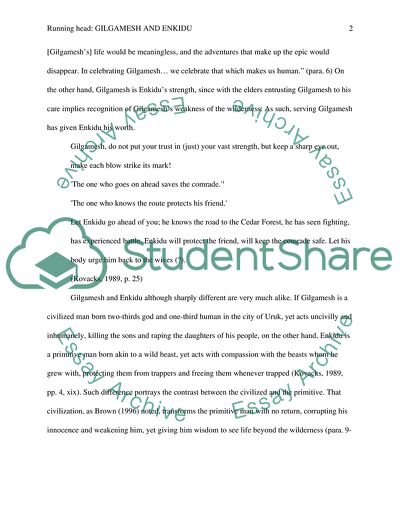 Epic of Gilgamesh as the Heroic Saga of a Demigod