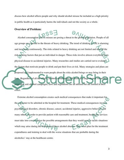 Discussion of the Alcohol Misuse, Statistics and Recommendations