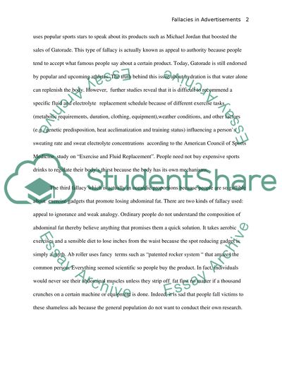 Applying Your Understanding of Fallacies