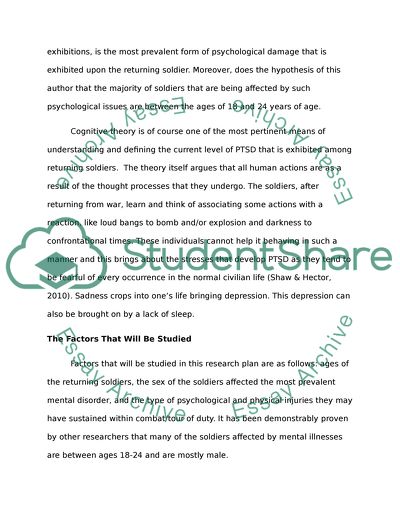 Factors Affecting PTSD in Soldiers