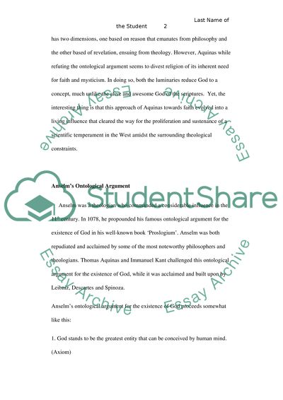 Evaluation of Aquinass Criticism on Gods Existence and Self-evidence