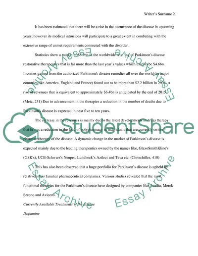 Market Analysis of Parkinsons Disease