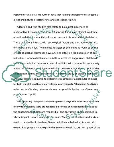 In what ways do socio-biological theorists explain criminal behaviour