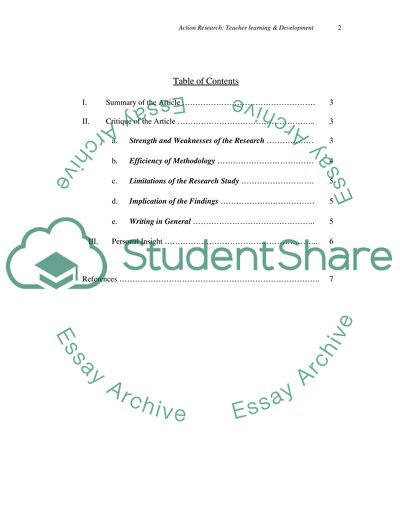 Teaching and Learning Research Program