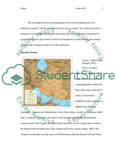The Geography of Iran