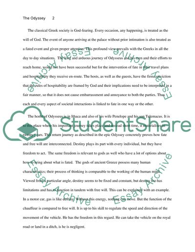 The Odyssey is an epic