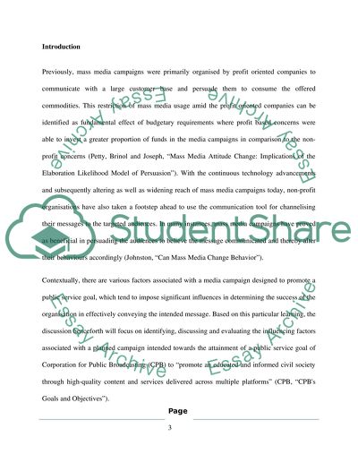 Mass Media Campaigns