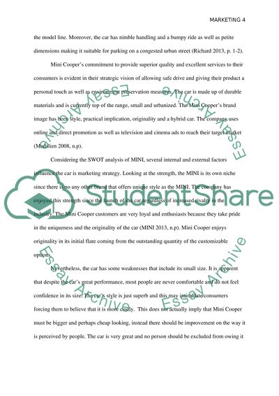 Quality Marketing: The Presentation of Mini Cooper