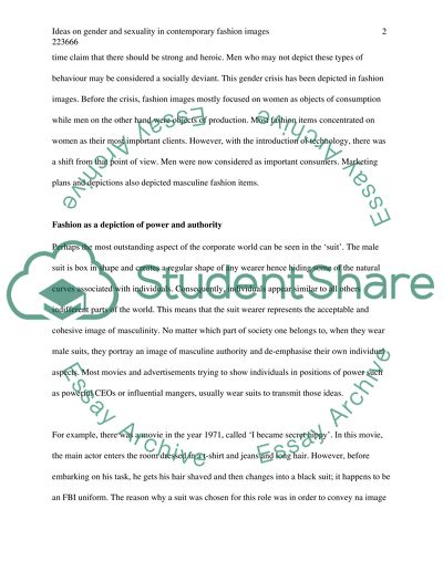 Gender and Sexuality Communicated by Fashion Images