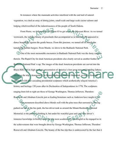 My Bus Tour from South Dakota, Pierre and to Mount Rushmore