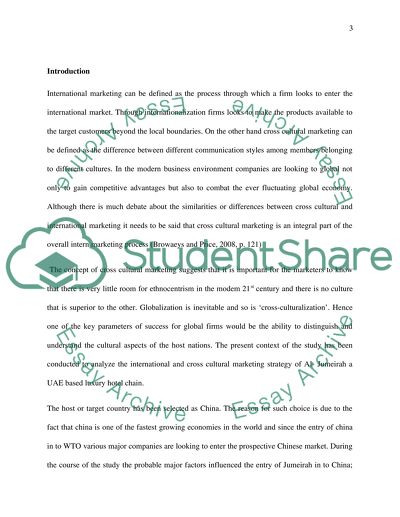 International and Cross-Cultural Marketing