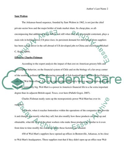 Wal-Mart Effect by Charles Fishman