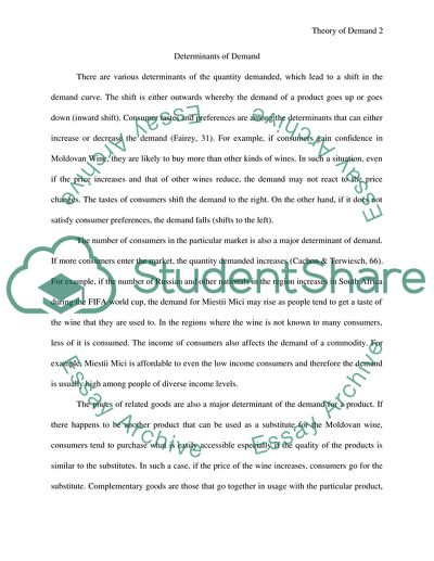 Theory Of Demand