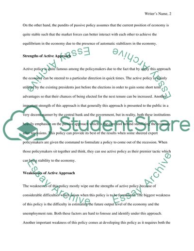 Fiscal and Monetary Policy