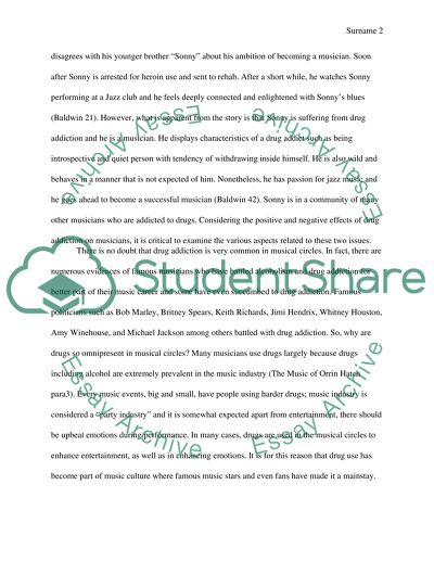 Drugs addiction and musicians