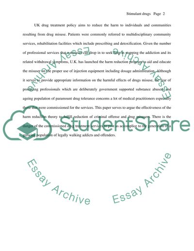 Stimulant drug misuse strategies and treatment options available