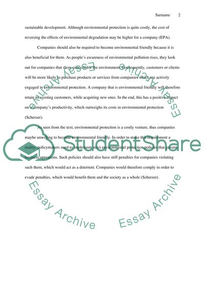 Should companies be required to be more Green (environmentally friendly) even if it costs more