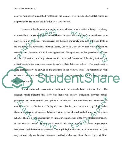 Building An Evidence-Based Practice Of Nursing