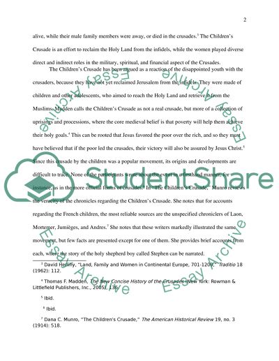 Crusades essay 2 image
