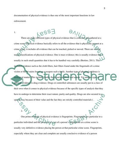 Different Ways in Collecting Physical Evidence